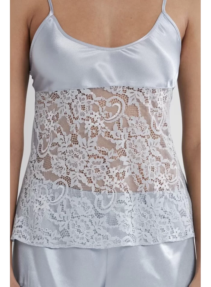 Kaliteli Şık Babydoll Şort Takımı - Mist Renk