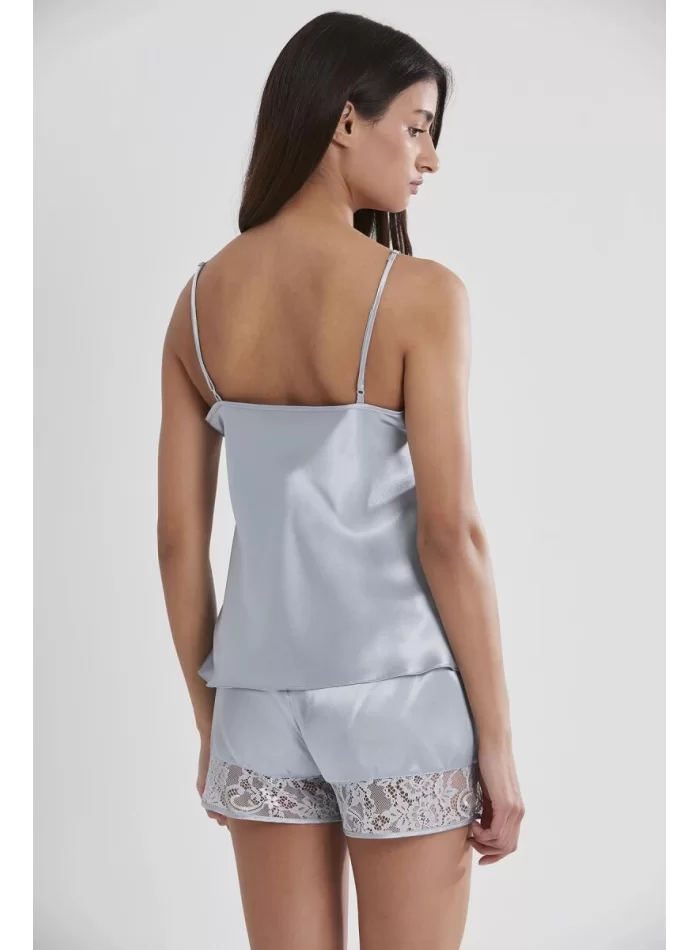 Kaliteli Şık Babydoll Şort Takımı - Mist Renk
