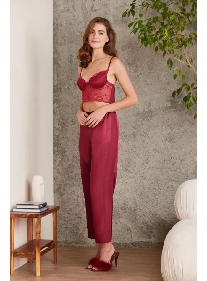 Kaliteli Şık Bordo Gelin Çeyiz Seti