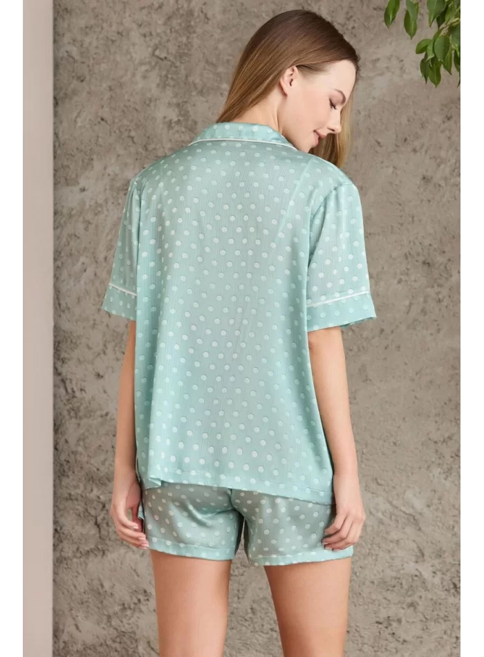 Kaliteli Şık Kadın Crop Pijama Takımı