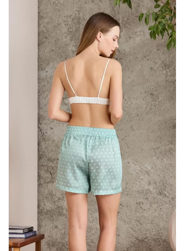 Kaliteli Şık Kadın Crop Pijama Takımı