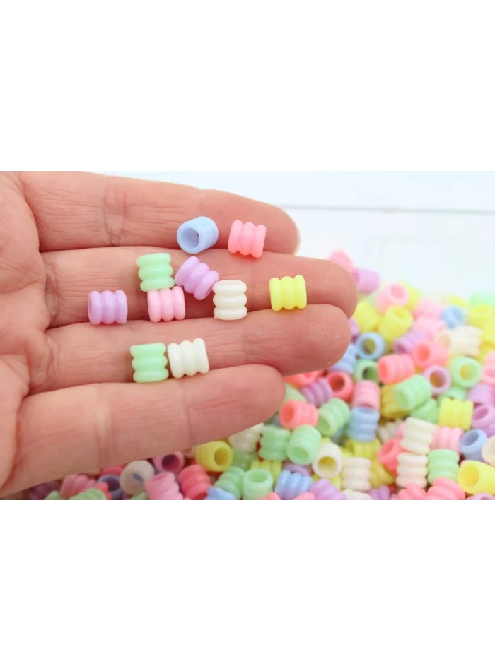 Silindir Renkli Boncuk 10gr