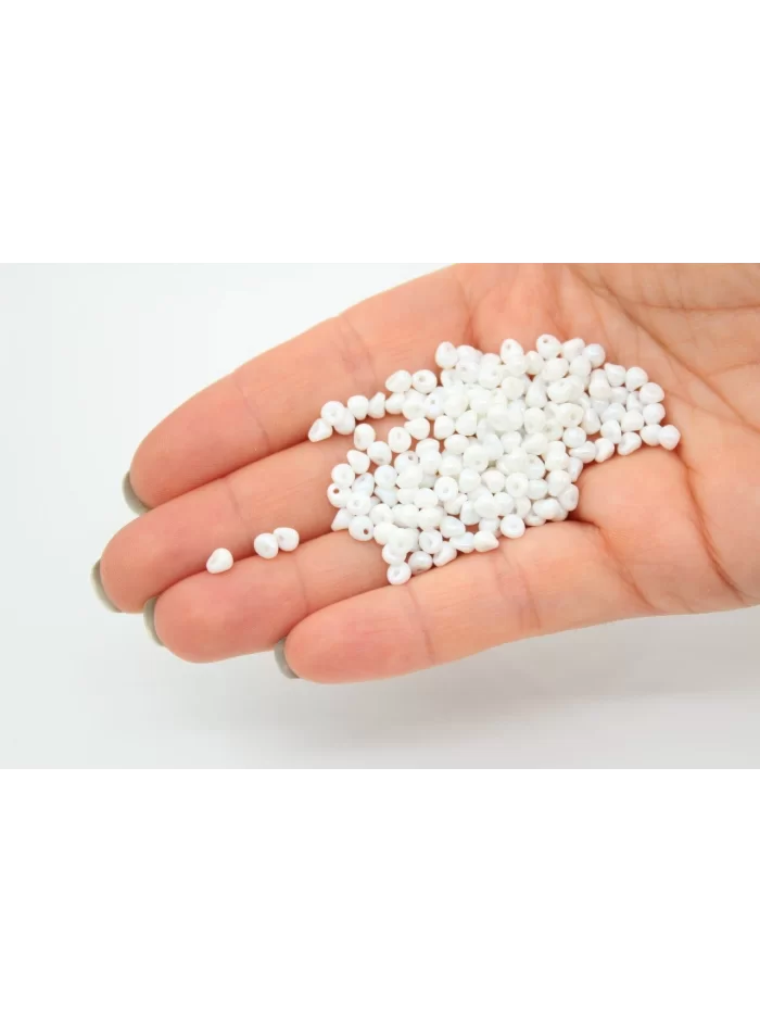 Small Drop Boncuk Beyaz Boncuk 25gr