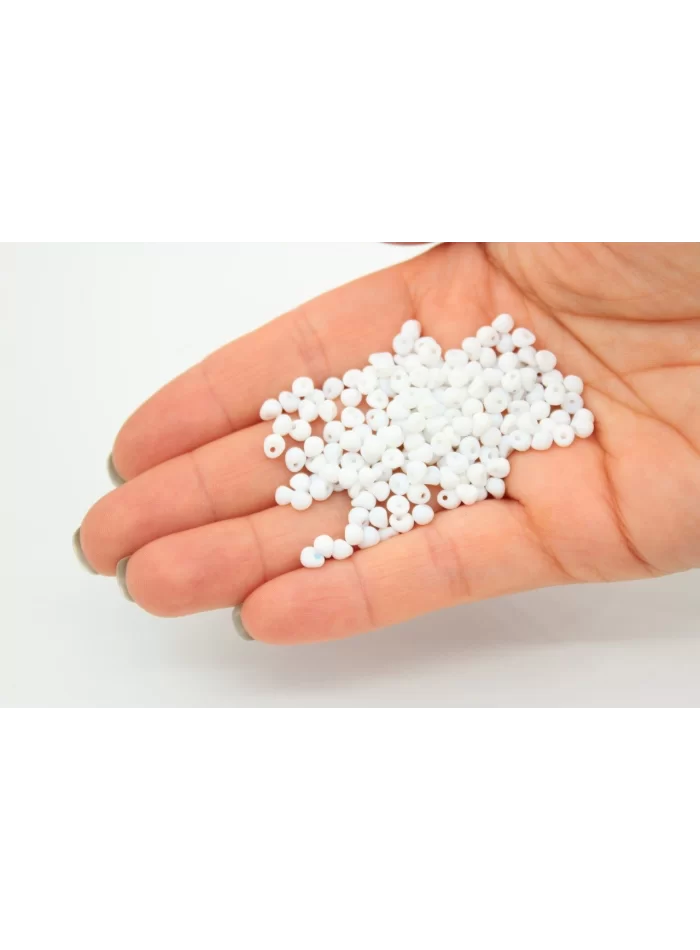 Small Drop Boncuk Mat Beyaz 25gr