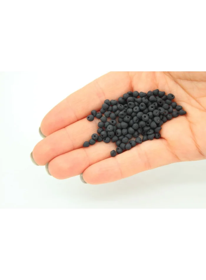 Small Drop Boncuk Mat Siyah 25gr