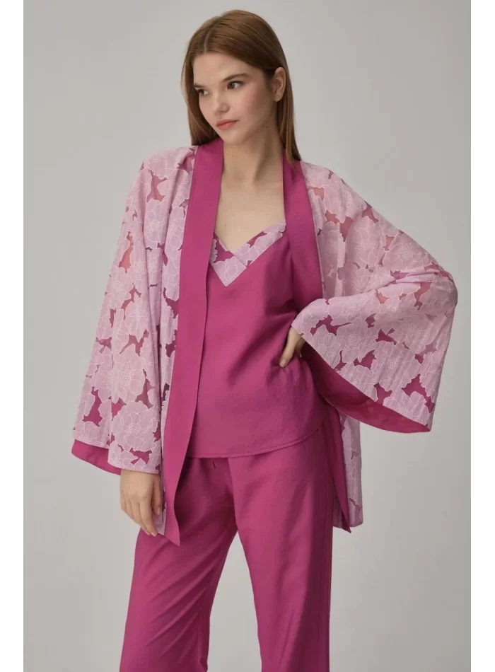Sophie Şık Vegan Kadın Pijama Takımı Violet