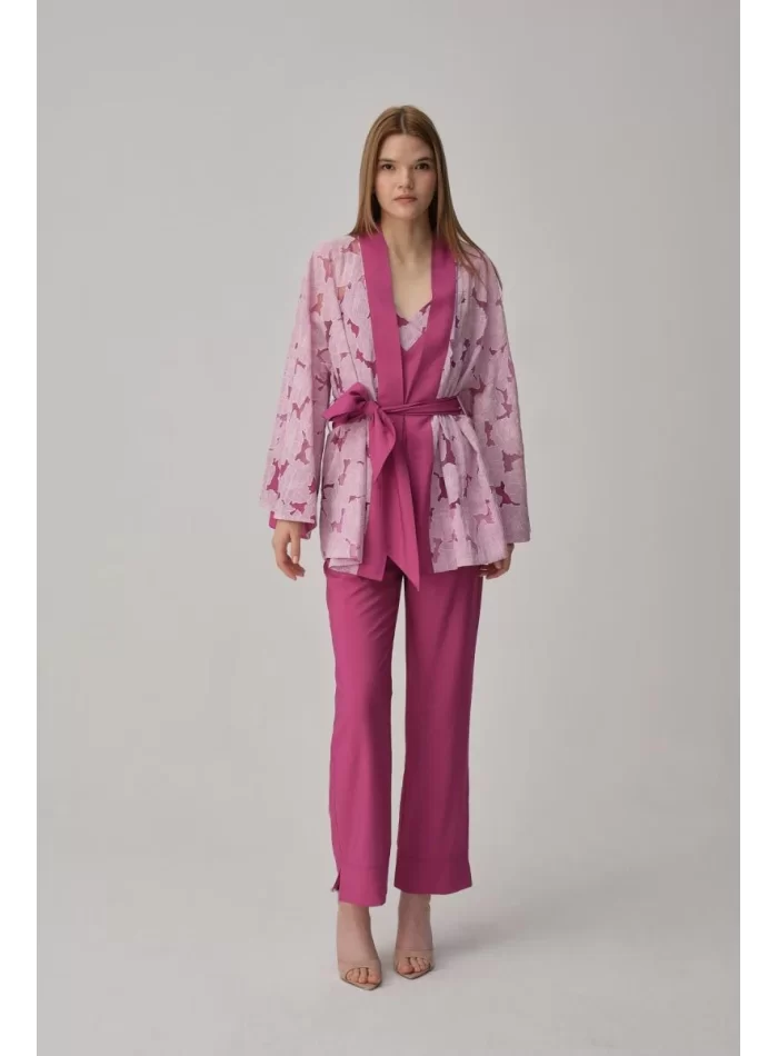 Sophie Şık Vegan Kadın Pijama Takımı Violet