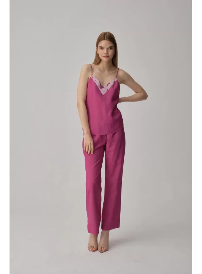 Sophie Şık Vegan Kadın Pijama Takımı Violet