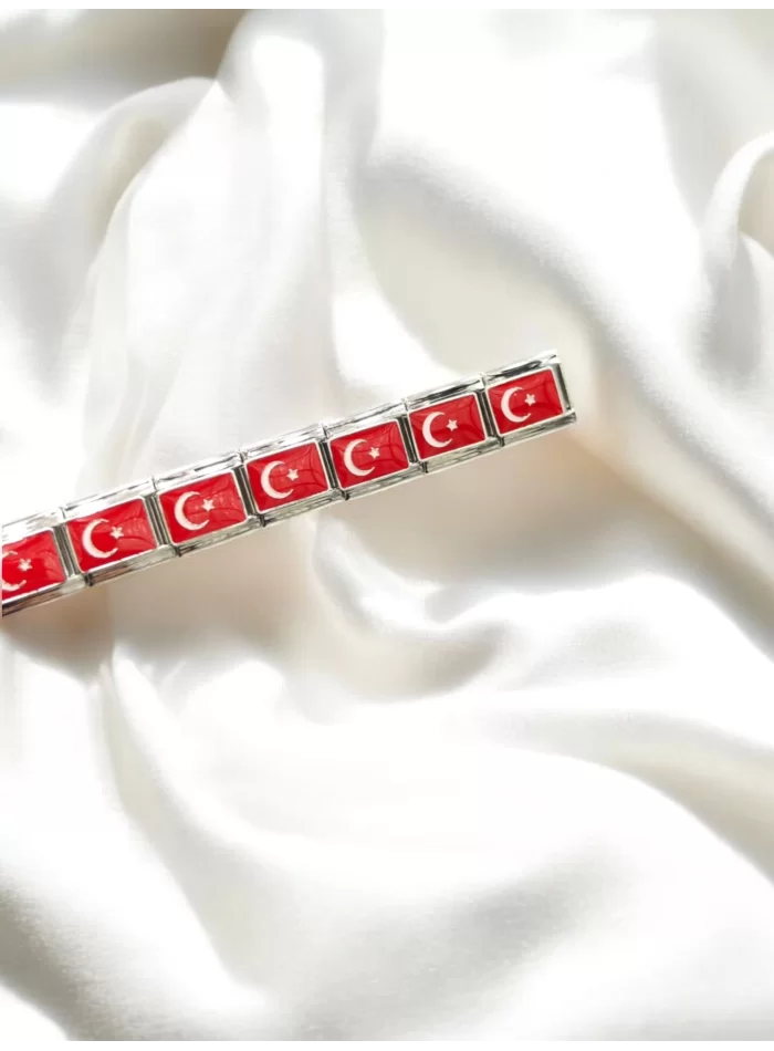 Türk Bayraklı İtalyan Charm