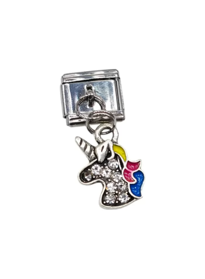 Unicorn Desenli İtalyan Charm X1