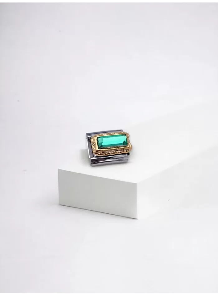Yeşil Taş Detaylı Charm