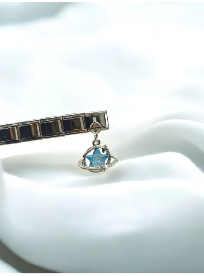 Yıldız Detaylı İtalyan Charm Sallantılı