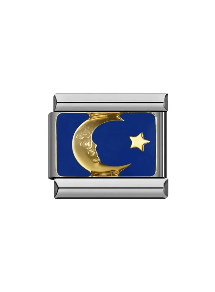 Yıldız ve Hilal Detaylı İtalyan Charm
