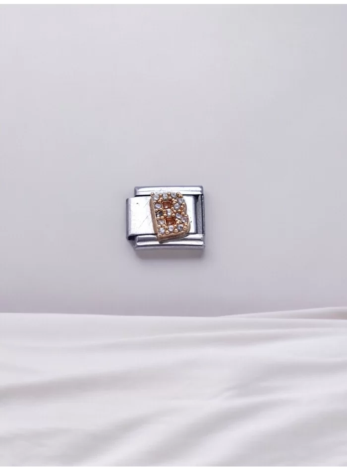 Zirkon Taşlı Harf Charm B