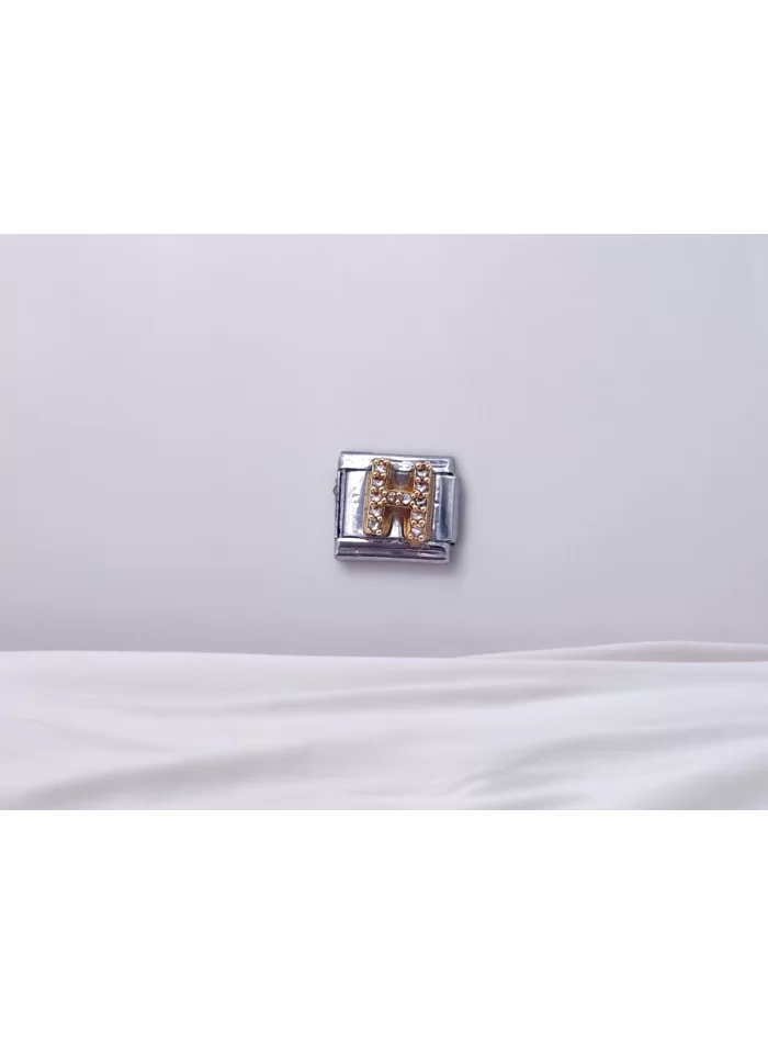 Zirkon Taşlı Harf Charm H