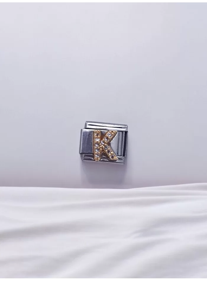 Zirkon Taşlı Harf Charm K