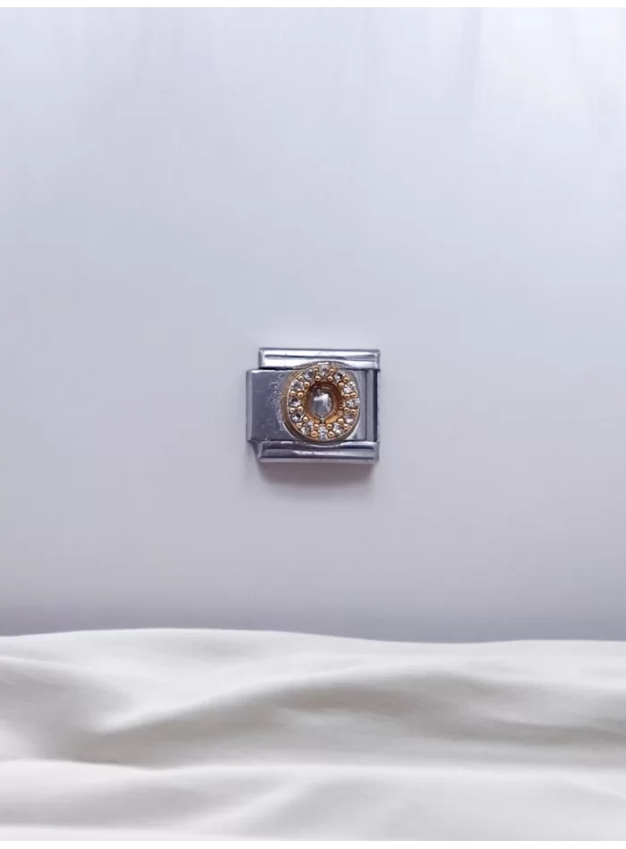 Zirkon Taşlı Harf Charm O