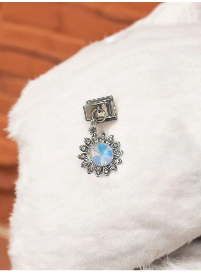 Zirkon Taşlı Sallantılı İtalyan Charm