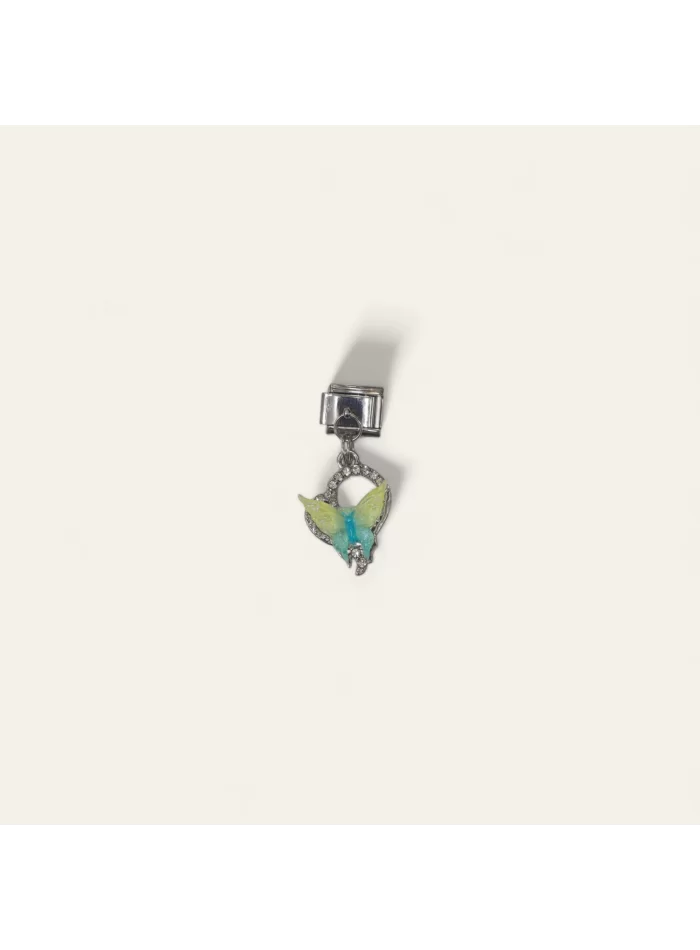 Zirkon Taşlı Sallantılı Kelebek İtalyan Charm