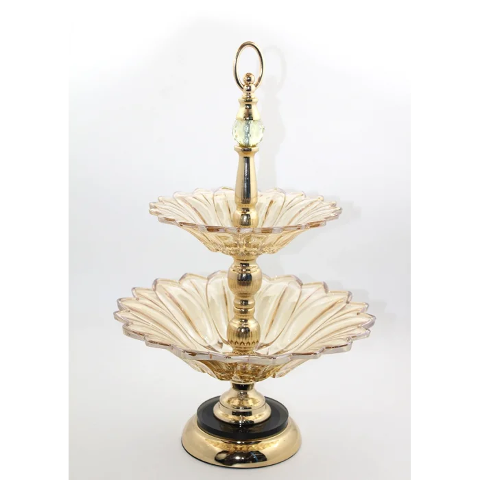 2 Katlı Cam Şekerlik TKN3177