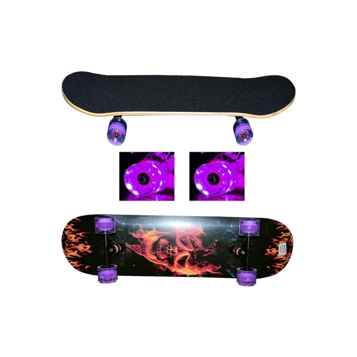 Supertrend Işıklı Silikon Teker Kaykay No:6