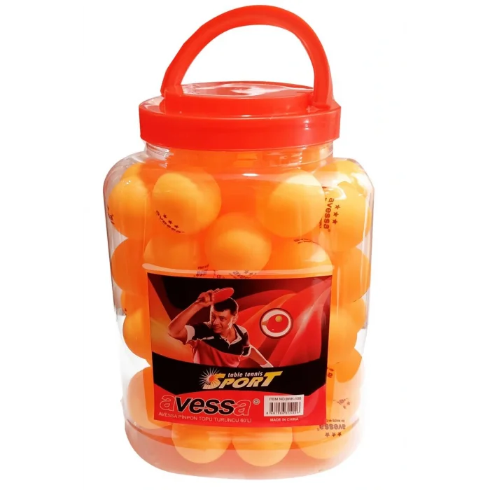 Supertrend 3 Star Turuncu Masa Teniz Pinpon Topu Kavanozda 60LI