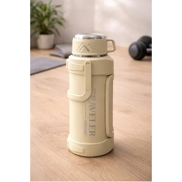 1200 Ml Çift Katmanlı Vakumlu Paslanmaz Çelik Termos TKN4639
