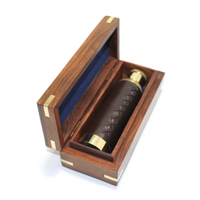 Ahşap Kutulu Pirinç Dürbün 2323