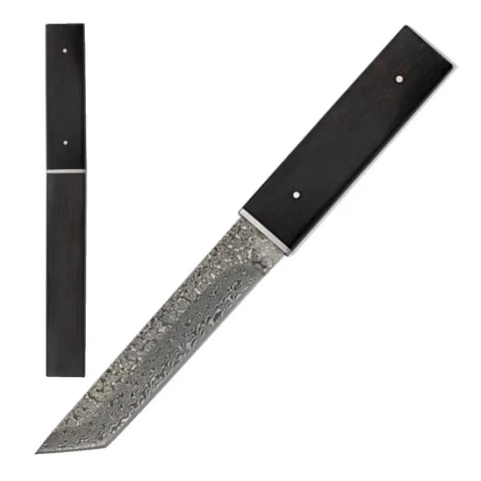 Asuka Japon Samurai Tanto Bıçağı Damascus