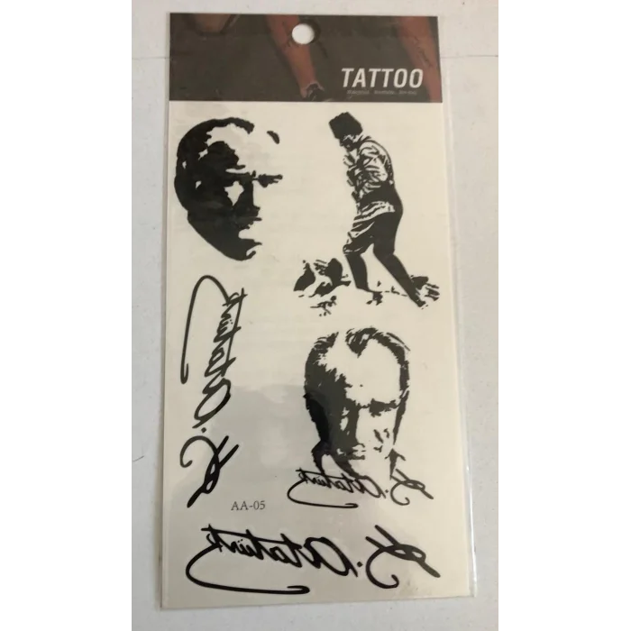 Atatürk Yapıştırma Sticker Dövme Geçici Dövme Temporary Tattoos