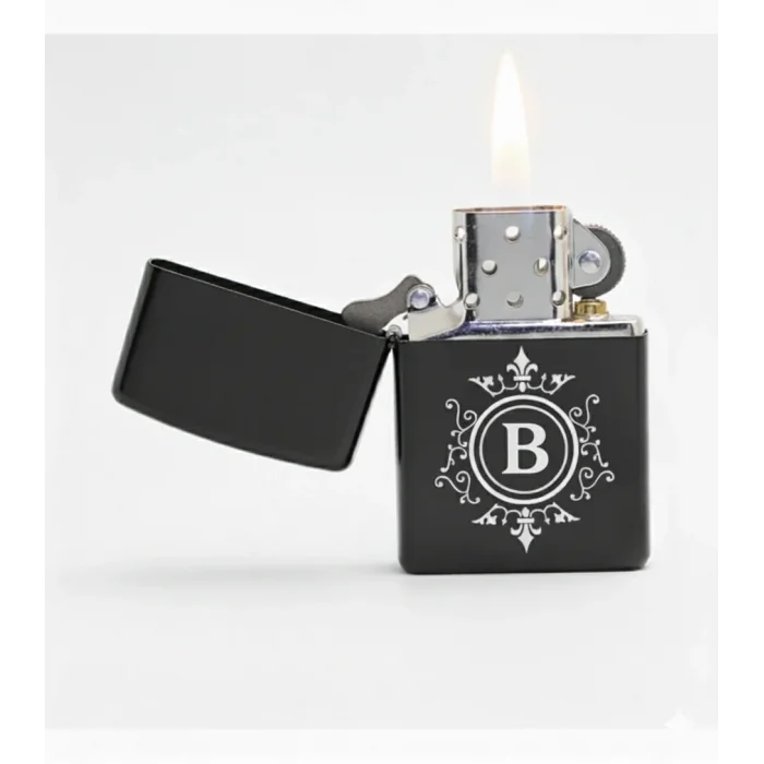 B Harfli Kişiye Özel Harf Baskılı Benzinli Çakmak