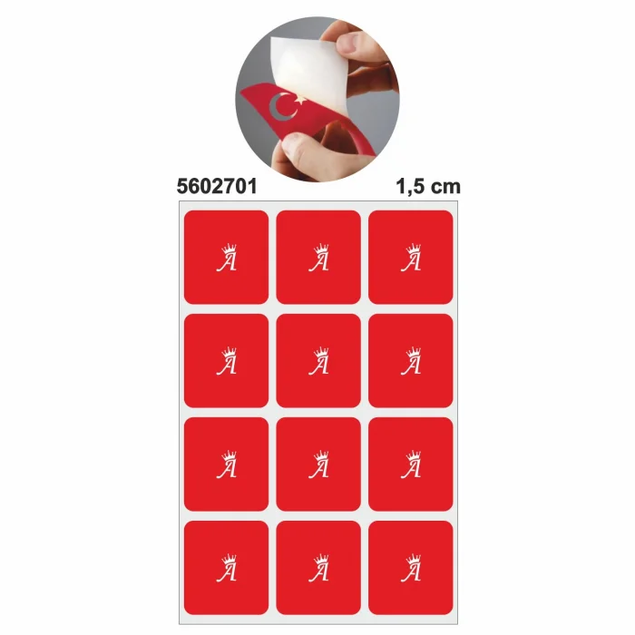 Bayiilere Özel Mini Taçlı Harf 27 Sayfa Dövme Deseni Şablon Seti 1,5 CM
