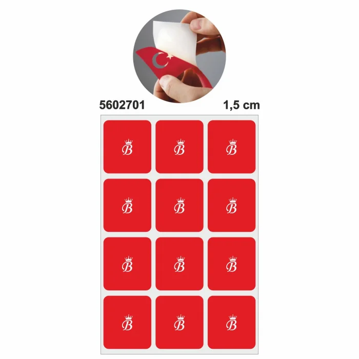 Bayiilere Özel Mini Taçlı Harf 27 Sayfa Dövme Deseni Şablon Seti 1,5 CM