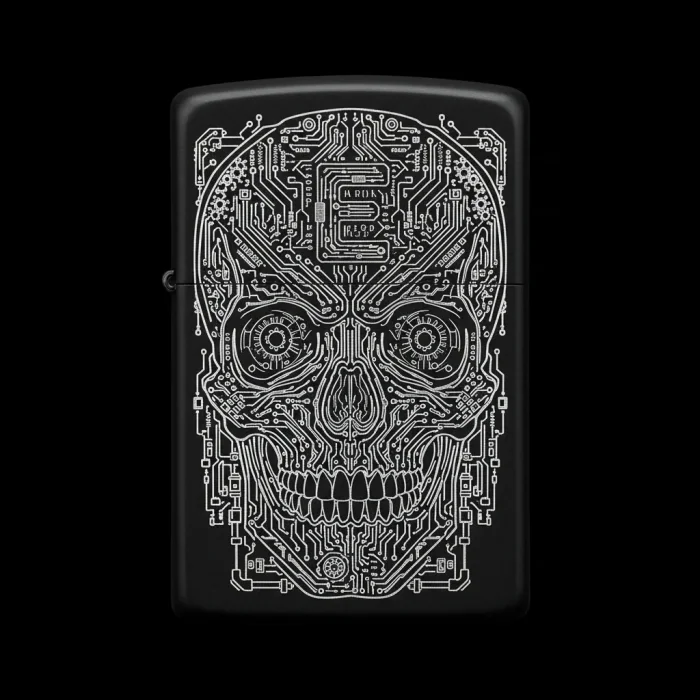 Benzinli Çakmak Kuru Kafa Figürlü E Harfli Tasarım - V68