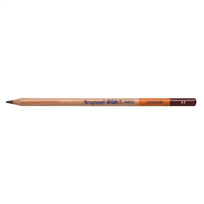 Bruynzeel Design Colour Pencils Kuru Boya Kalemi 43 Dark Brown