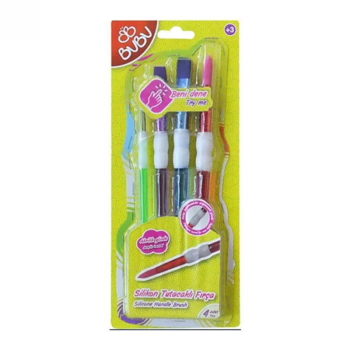 Bu-Bu Silikon Fırça Seti 4Lü (BUBU-FR0003)