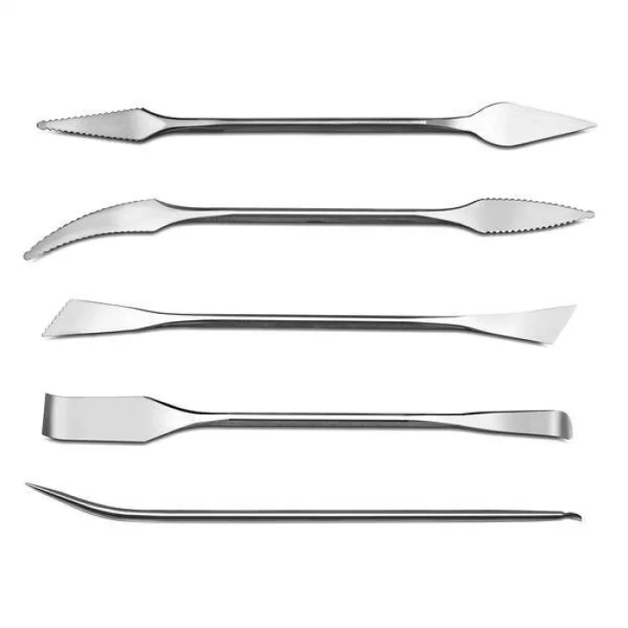 Çelik Seramik Modelaj Seti Çift Yönlü 5 Parça