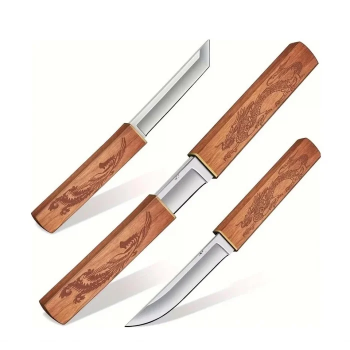 Çift Bıçak Tanto Ejder M390 Çelik 25 cm