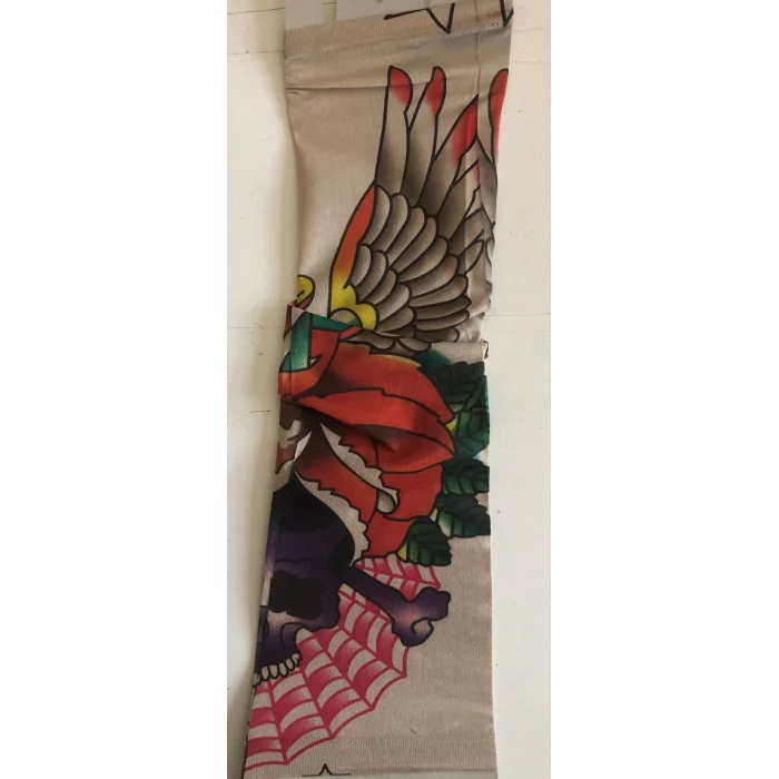 Çift Kol Giyilebilir Dövme Kanatlı Desenler Tattoo Sleeve