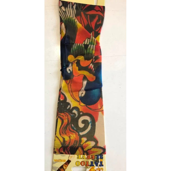 Çift Kol Giyilebilir Dövme Kızıl Desenler