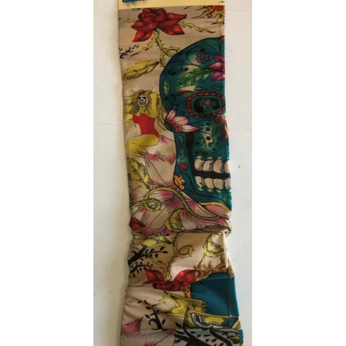 Çift Kol Giyilebilir Dövme Kuru Kafa Desenler Tattoo Sleeve