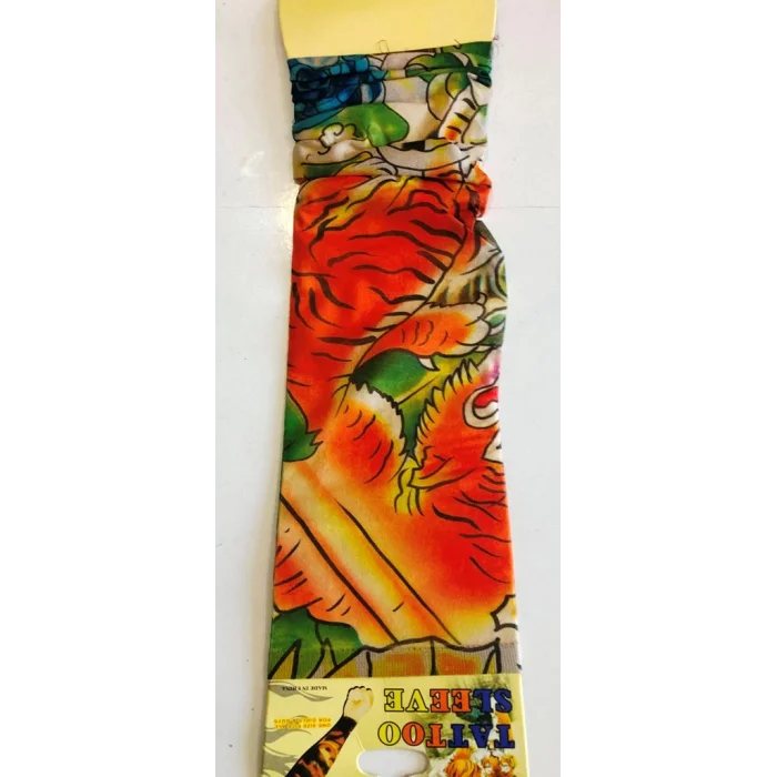 Çift Kol Giyilebilir Dövme Panter Desenler Tattoo Sleeve