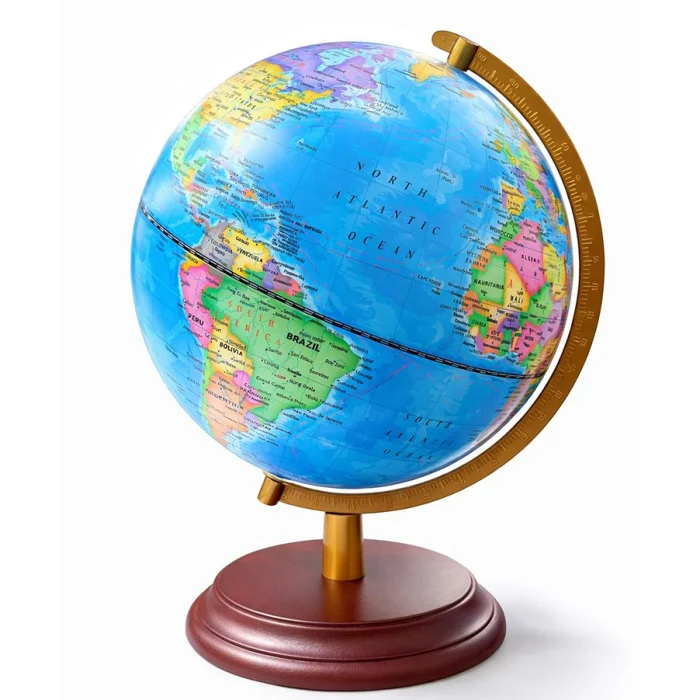 Dekoratif Işıklı Masa Üstü Dünya Küre TKN5260