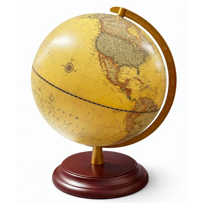 Dekoratif Işıklı Masa Üstü Dünya Küre TKN5263