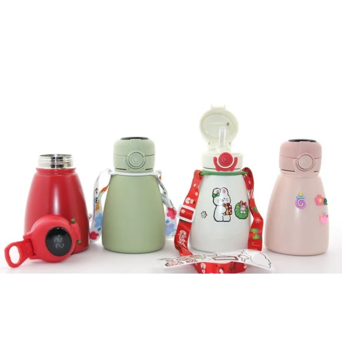 Digital Göstergeli Çift Katmanlı Termos Suluk 500 Ml TKN2304