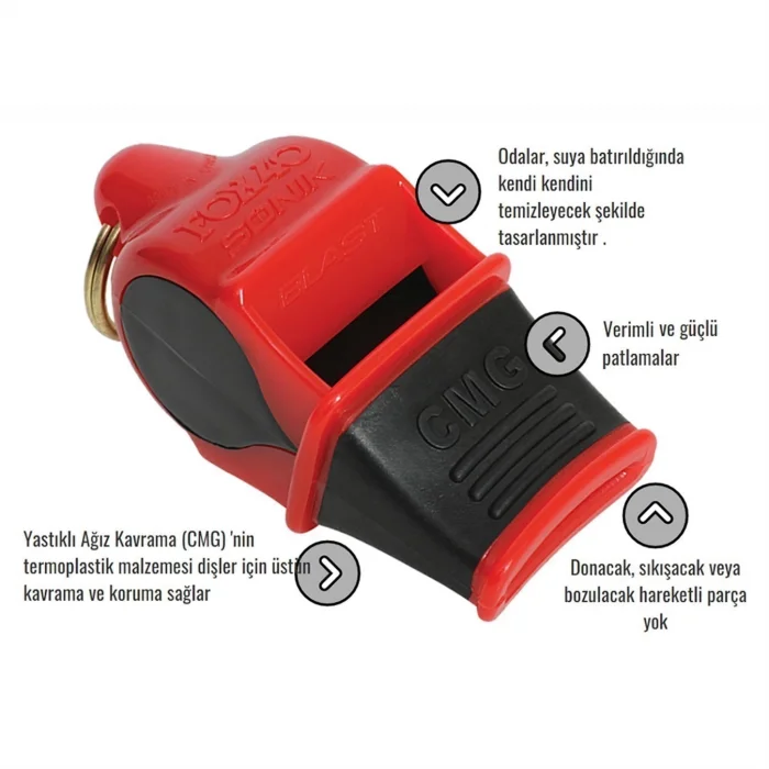 Supertrend Sonik Blast CMG İpli Düdük Beyaz