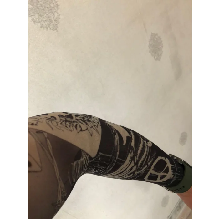 Giyilebilir Çorap Dövme Barış Dövmesi Çift Kol