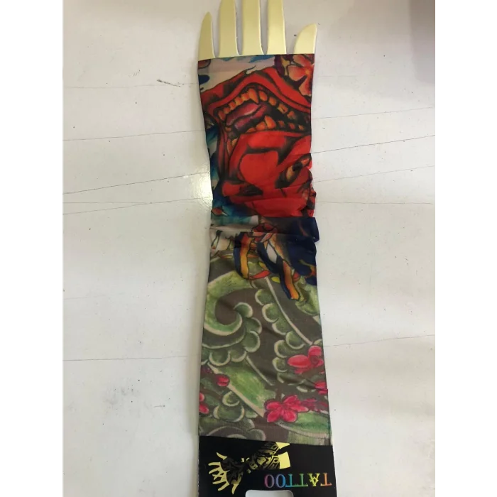 Giyilebilir Çorap Dövme Joker Dövmesi Çift Kol