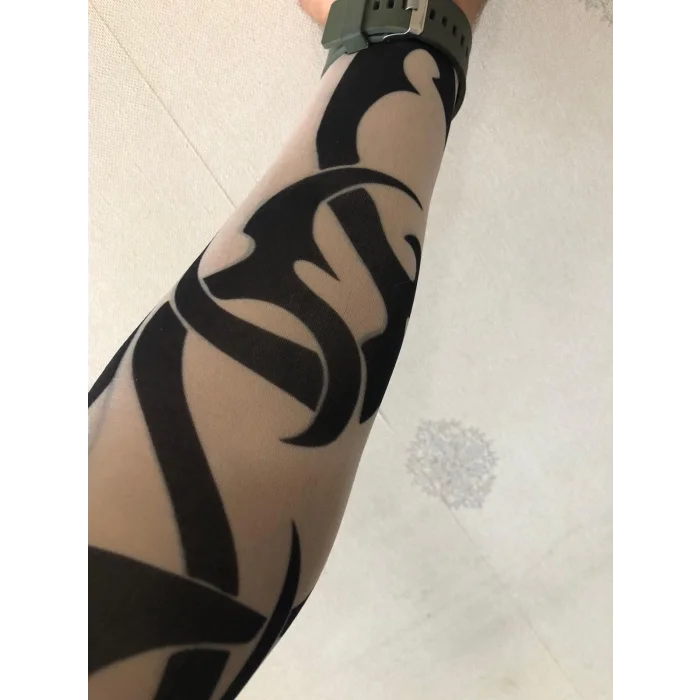 Giyilebilir Dövme Tribal Dövme Çift Kol