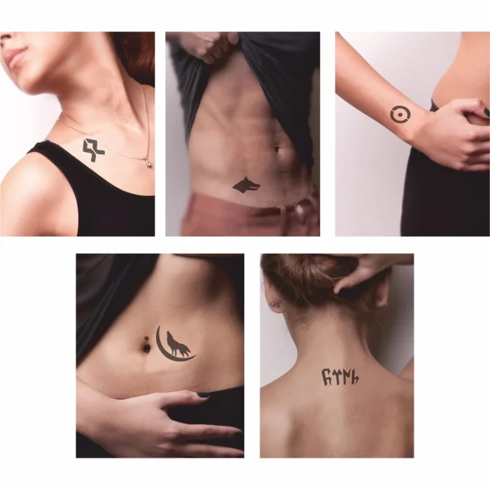 Göktürkçe Dövme Harf Şablonu Seti